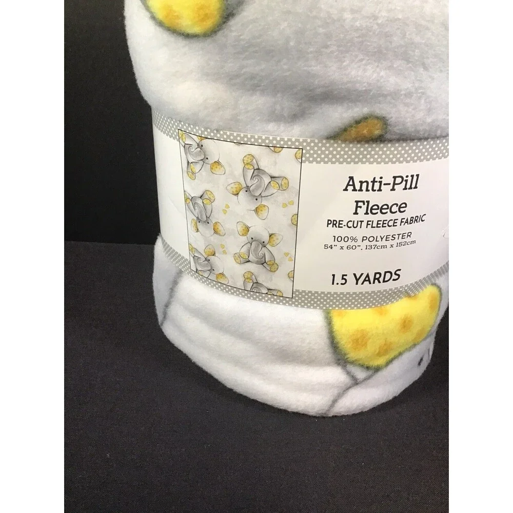 David Textiles Anti Pill Pre Cut Fleece Fabric Blanket 54